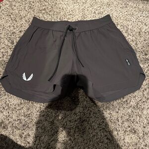 Men's dark gray ASRV gym shorts